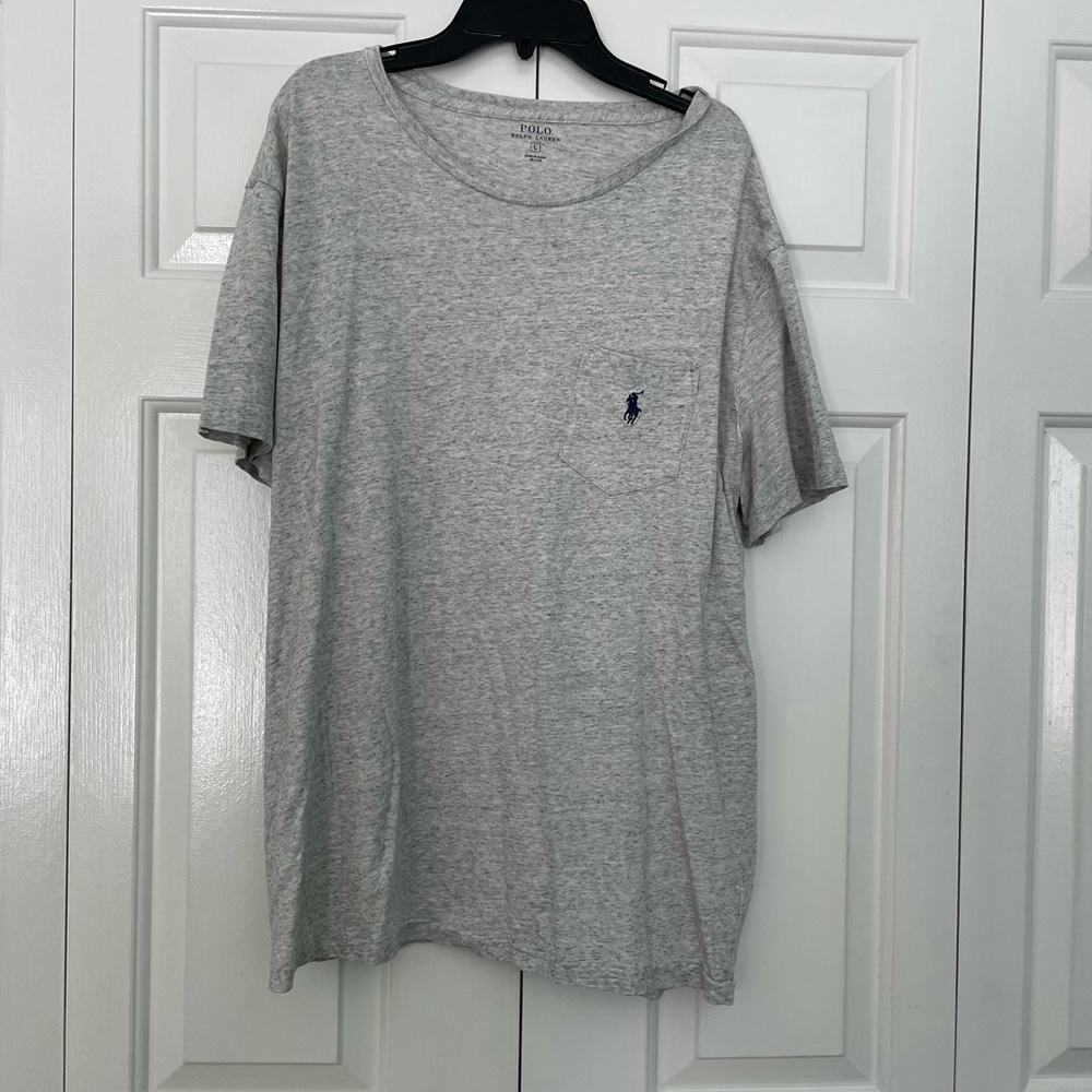 Polo Ralph Lauren Gray pocket short sleeve Tshirt size Large